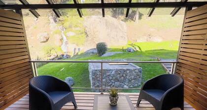 Rest with the best view of the waterfall I Ayres del Bosque Accommodations