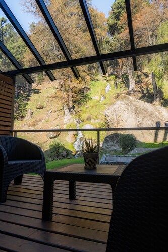 Rest with the best view of the waterfall I Ayres del Bosque Accommodations