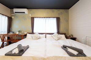 2 室のベッドルーム、アイロン / アイロン台、WiFi、ベッドシーツ