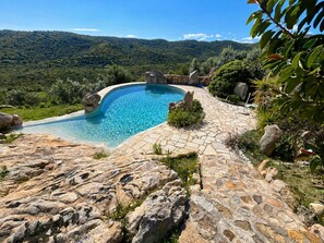 Outdoor pool - VILLA COSTA STELLA|Sea View, Private Pool&Relaxing Garden near San Teodoro (Comune di San Teodoro)