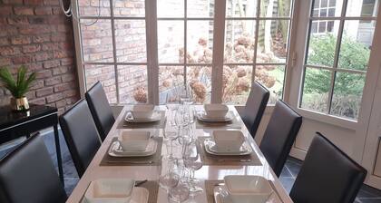 Cozy 2-bedroom house in peaceful Wetteren with air conditioning