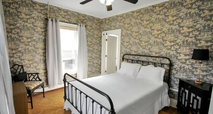 Cozy 1-bedroom lodging in Westfield's Historic YWCA -Queen size bed