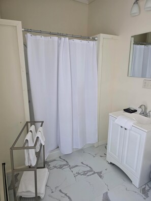 Bathroom - Quaint lodging in the heart of Westfield at the YWCA Westfield / King size bed (Westfield)