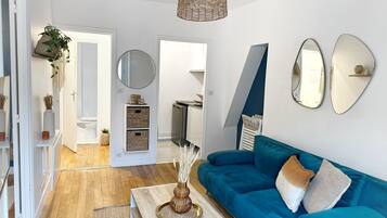 Leilighet – comfort, byutsikt | Oppholdsområde