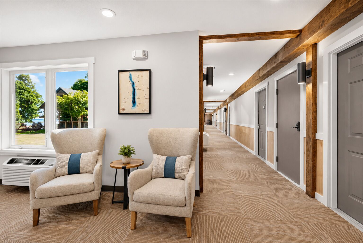 Sala de estar en el lobby
