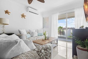 Apartment, Multiple Beds, Patio, City View (Siena del Mar 306) | Living area - NOK Classy 3BR Apartment in Punta Cana Village (Punta Cana)