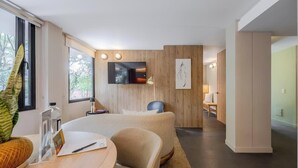 公寓, 2 张双人床, 城市景观 (Gardens A304) | 起居区