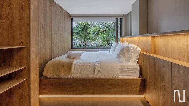 公寓, 2 张双人床, 城市景观 (Gardens A304) | 客房景观