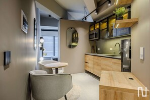 Apartment, 1 Queen Bed, Kitchen, City View (Unique 321) | Interior - NOK Modern 1BR Apartment in Unique Mine (Bogotá)