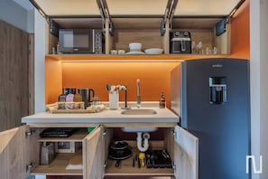 アパートメント ベッド (複数台) パティオ シティビュー (Gardens A304 + Sat) | 専用キッチン