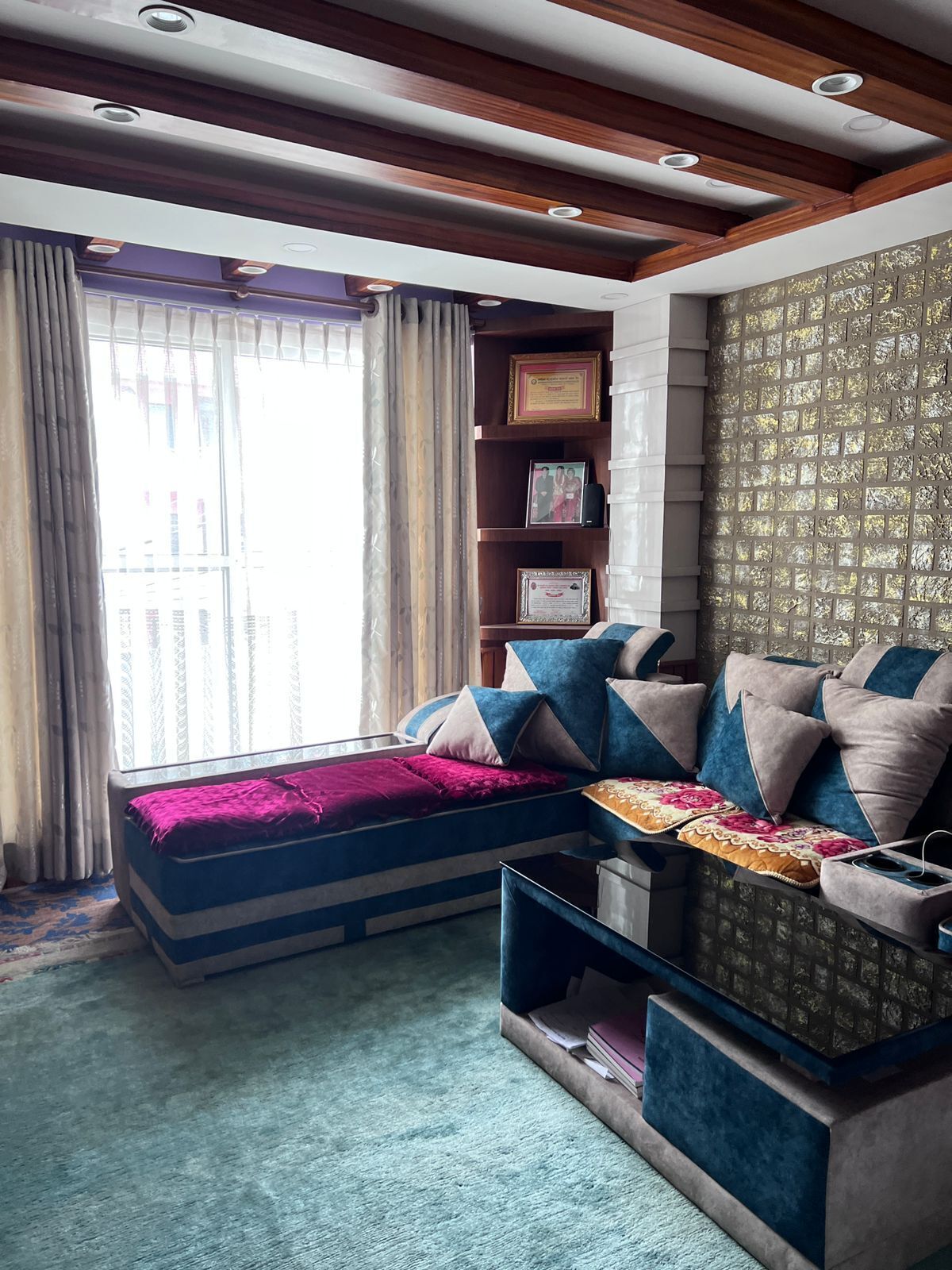 Habitación doble, balcón, vistas a la ciudad | Zona de estar
