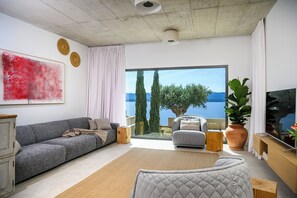 Smart TV, books, stereo