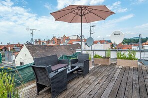 Terrace/patio - Haus Spiegel - Holiday apartment with roof terrace - Mediterran 3 (Lindau (Bodensee))
