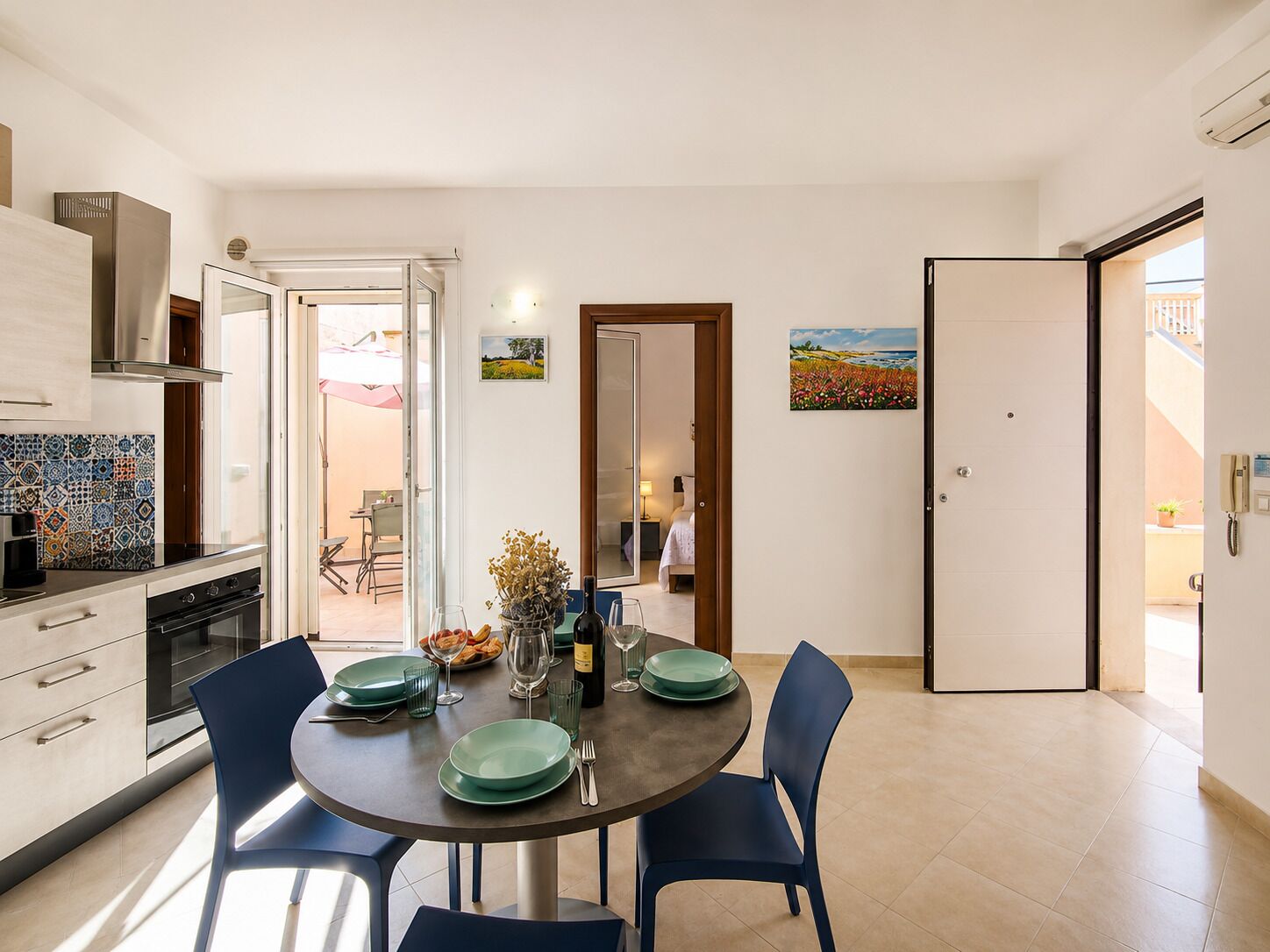 Casa, 2 camere da letto, patio | Cucina privata | Frigorifero, forno, piano cottura, pentole/stoviglie/utensili