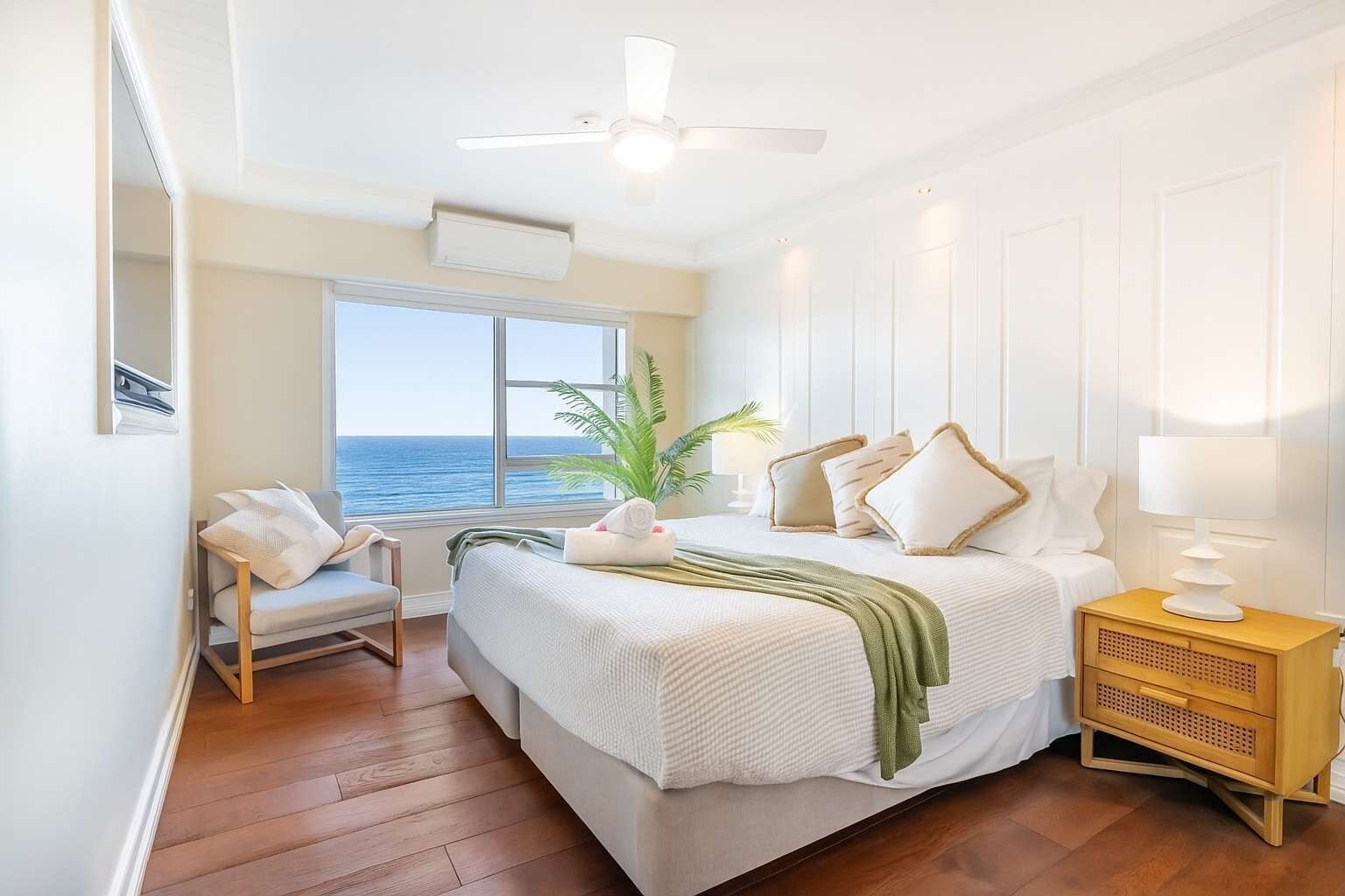 2 bedrooms, iron/ironing board, travel cot, WiFi
