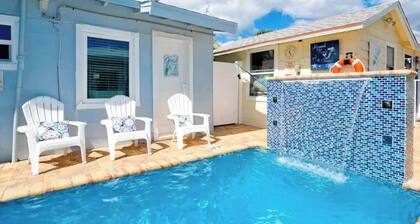 2BR Beach Cottage-Steps to Beach, Heated Pool