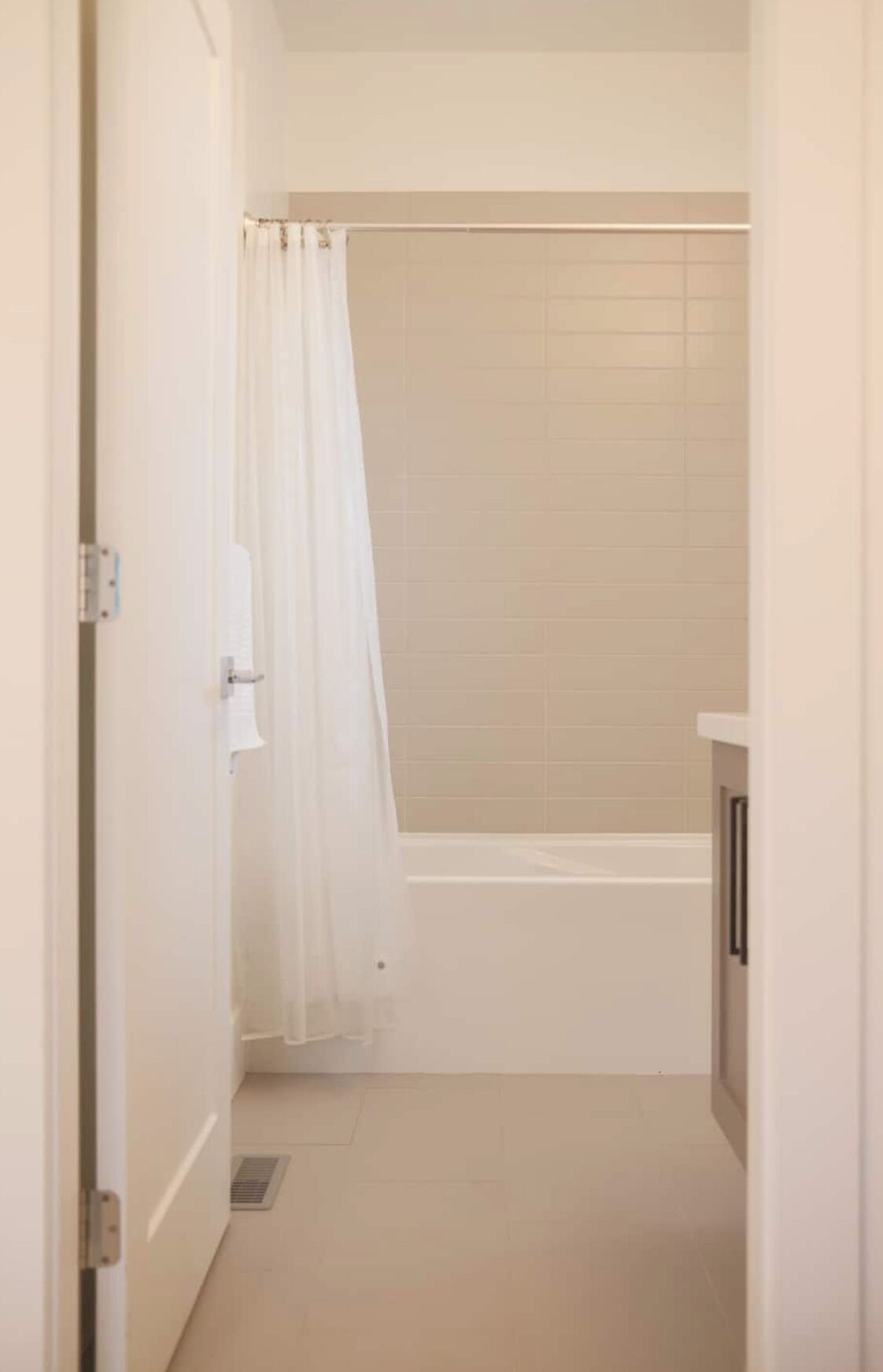 Hair dryer, bidet, towels, soap