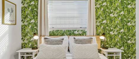 2 bedrooms, iron/ironing board, travel crib, WiFi