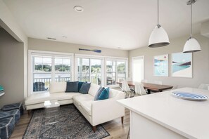 TV, offices - The Boat House on Lake Kalamazoo (Douglas)