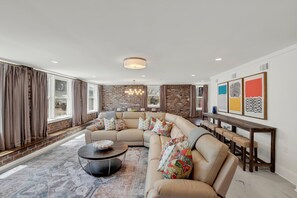 Condo, Multiple Beds (Fire & Oaks - The Ember Villa) | Living area - Fire & Oaks - The Ember Villa (Tybee Island)