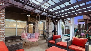 House, Multiple Beds, Patio, Garden View (Pelican) | Terrace/patio - 5bd, 4BA Entertainment Hub - Playground, Cinema, Gym (Frisco)
