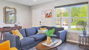 House, Multiple Beds, Pool Access, Pool View (East Tyler) | Living area - 4-bd Luxury Retreat Pool, Grill, Outdoor cinema (Richardson)