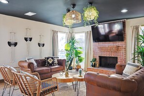 House, Multiple Beds, Pool Access, Pool View (Azalea D) | Living area - Luxury 5BR Getaway w/ Pool, Hot Tub & cinema (DeSoto)