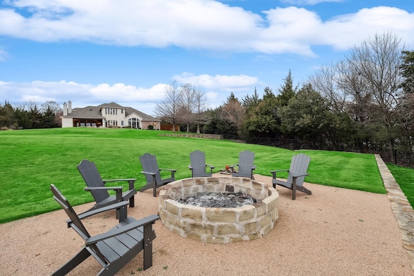 House, Multiple Beds, Pool Access, Pool View (Liberty Grove) | Property grounds - Lakefront Mansion With Pool and Cinema (Wylie)