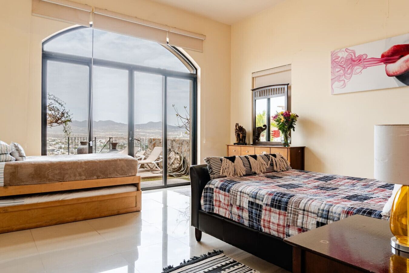 Desk, iron/ironing board, travel crib, WiFi