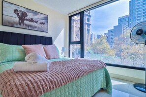 1 bedroom, iron/ironing board, WiFi, bed sheets - HOM I Céntrico Calefactor Lastarria Parque Almagro (Santiago)