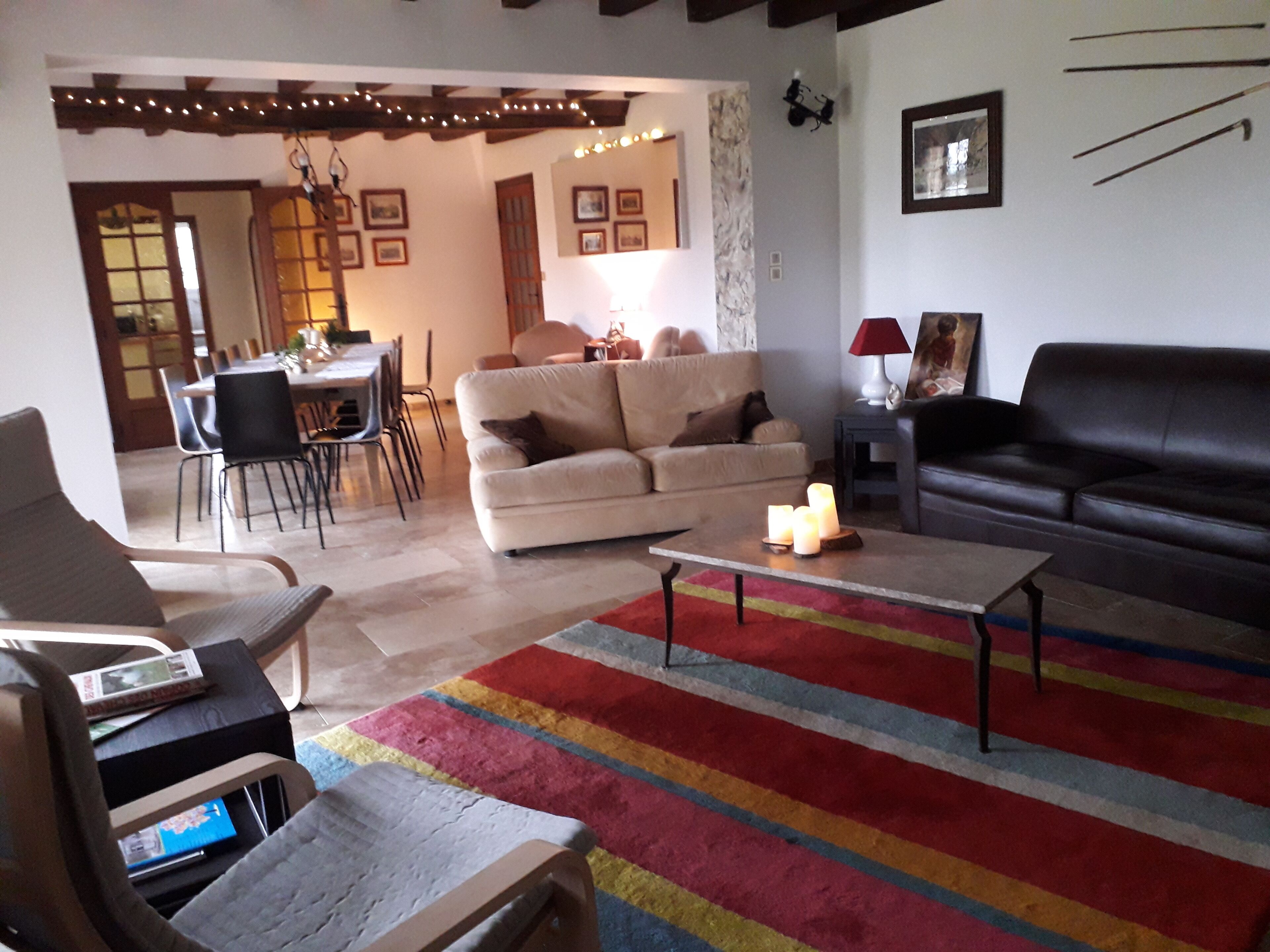 Grand Gîte 14 Personnes - 6 Ha  Idéal Familles & Cousinades  Proche La Flèche - Durtal
