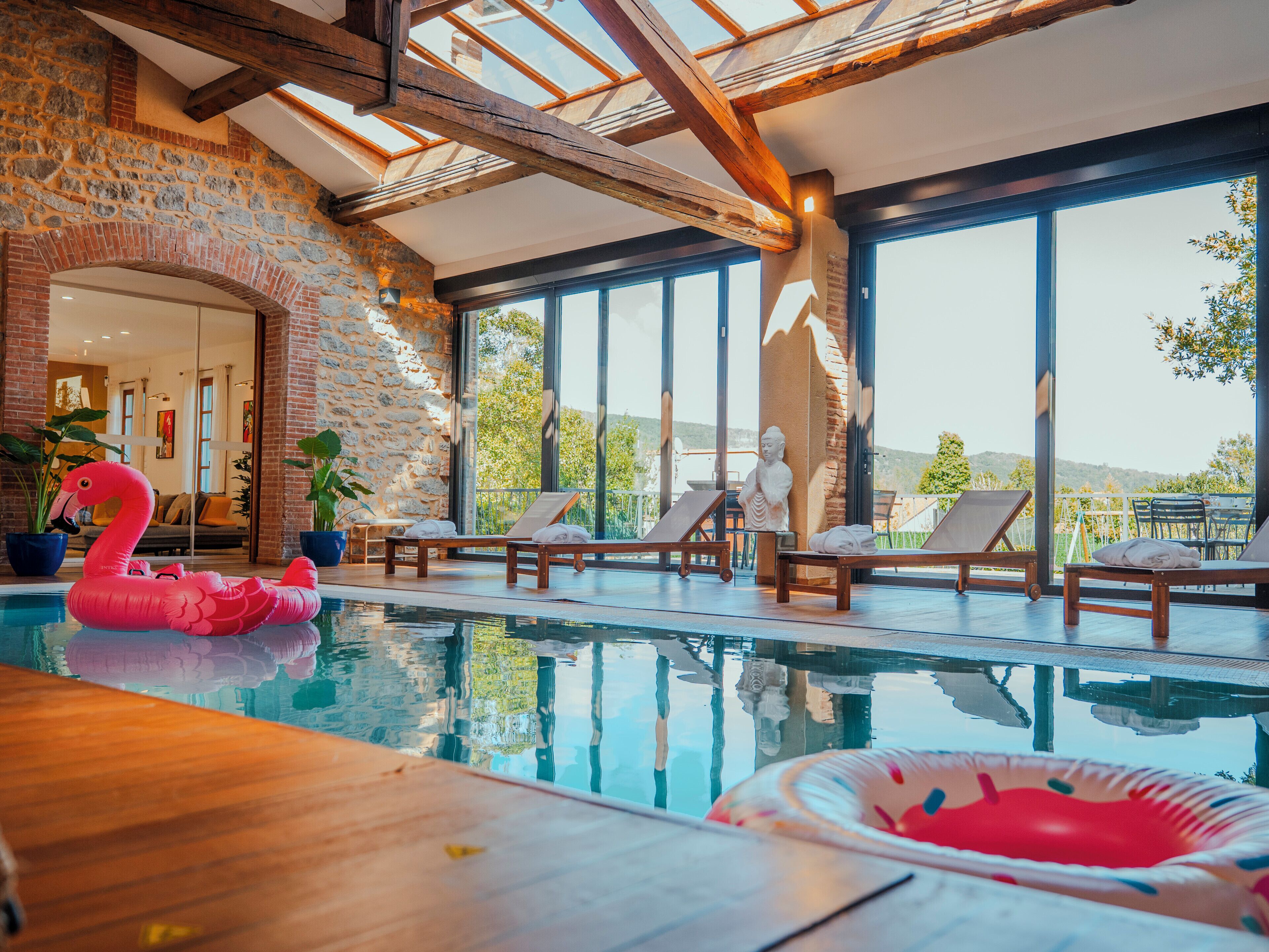 Indoor pool, a heated pool