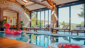 Indoor pool, a heated pool