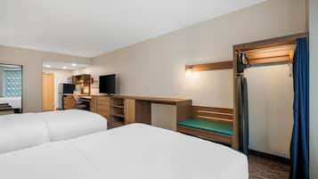 In-room safe, iron/ironing board, WiFi (free), bed sheets