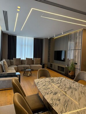 Interior - Luxury 2BR Sea View Apartment in Sea Breeze Lighthouse (Nardaran)