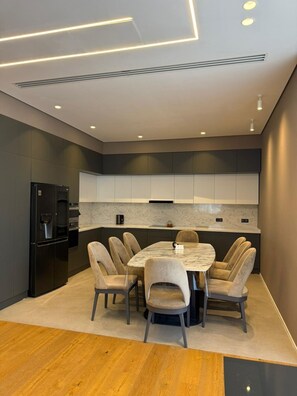 Dining - Luxury 2BR Sea View Apartment in Sea Breeze Lighthouse (Nardaran)