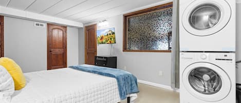 Desk, iron/ironing board, travel crib, WiFi