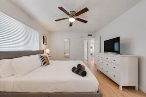 5 bedrooms, iron/ironing board, travel cot, free WiFi