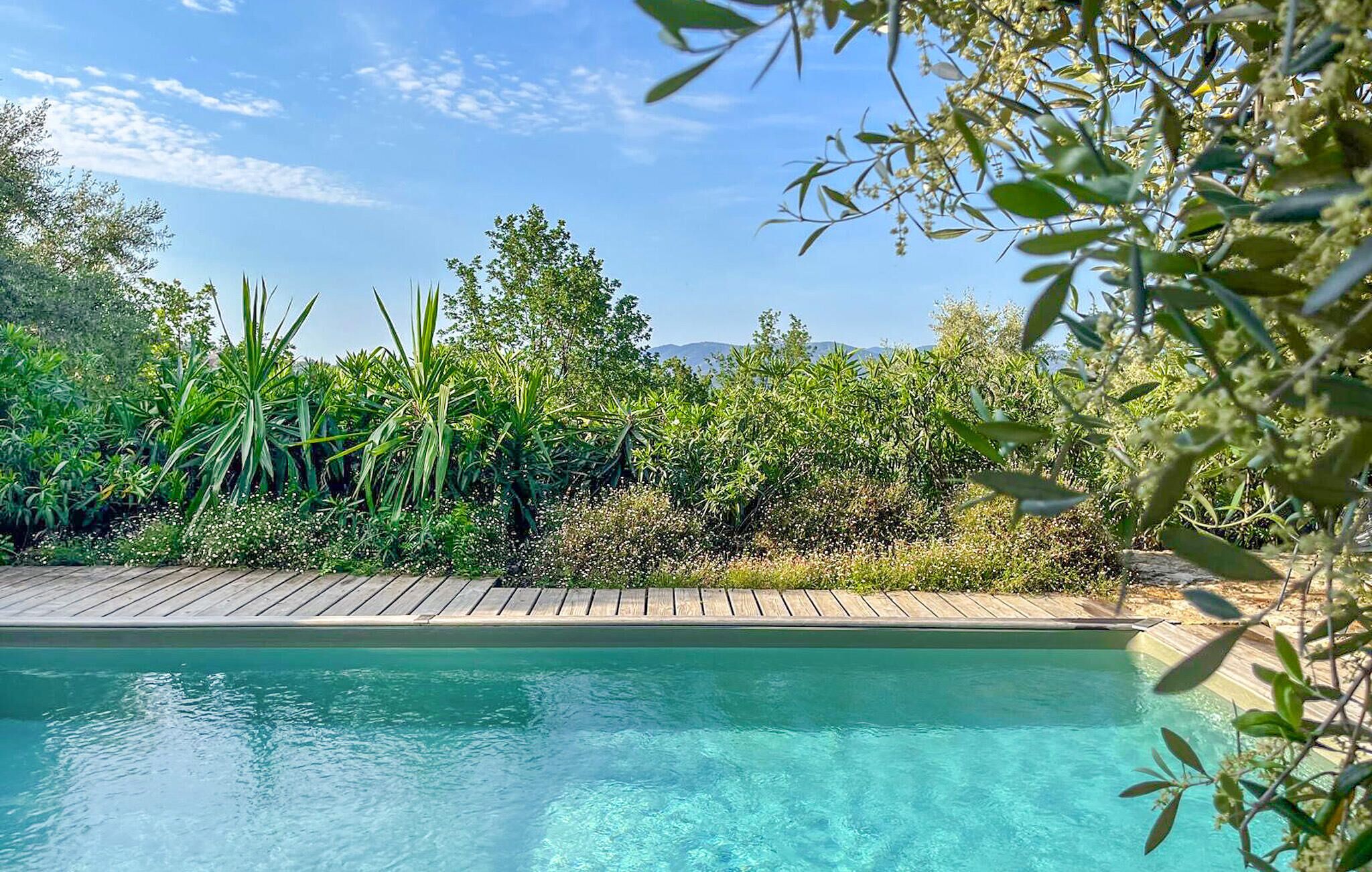 A heated pool