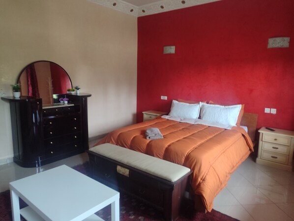Standard Double Room, Balcony, City View | Laptop workspace, blackout curtains, iron/ironing board, free WiFi