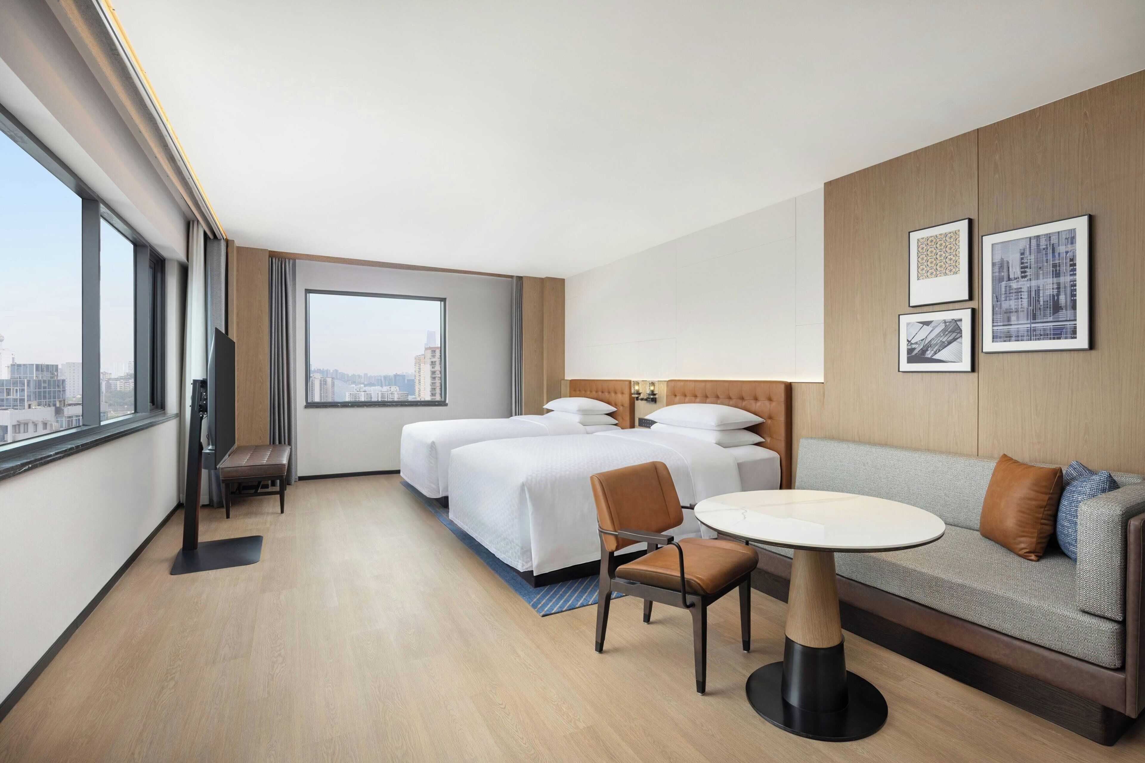 Quarto premier, 2 camas Queen, vista para a cidade