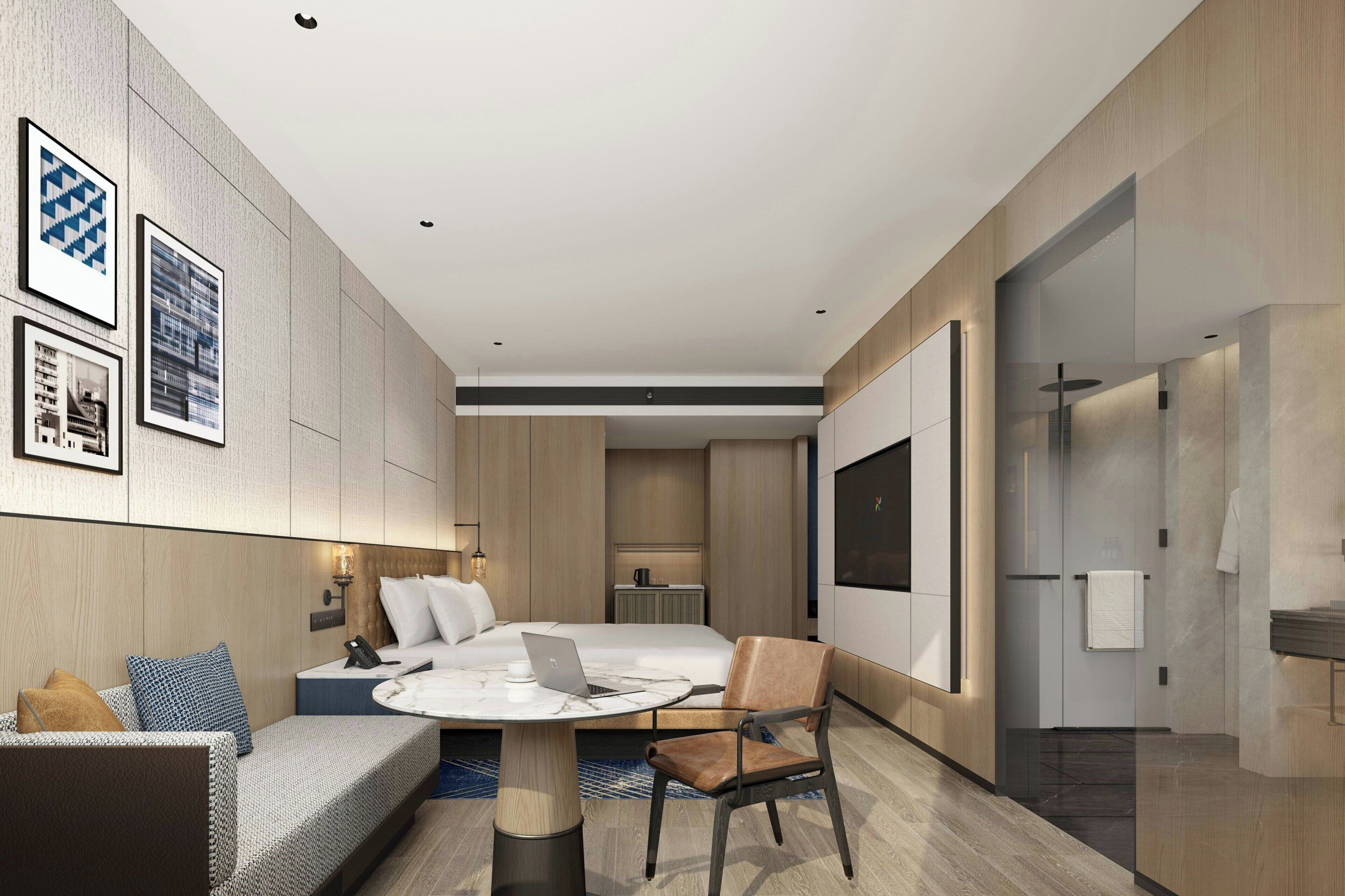 Quarto clássico, 1 cama King, vista para a cidade