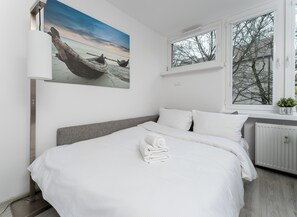 2 soverom, strykejern/-brett, wi-fi og sengetøy