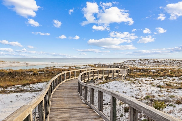 Vlak bij het strand