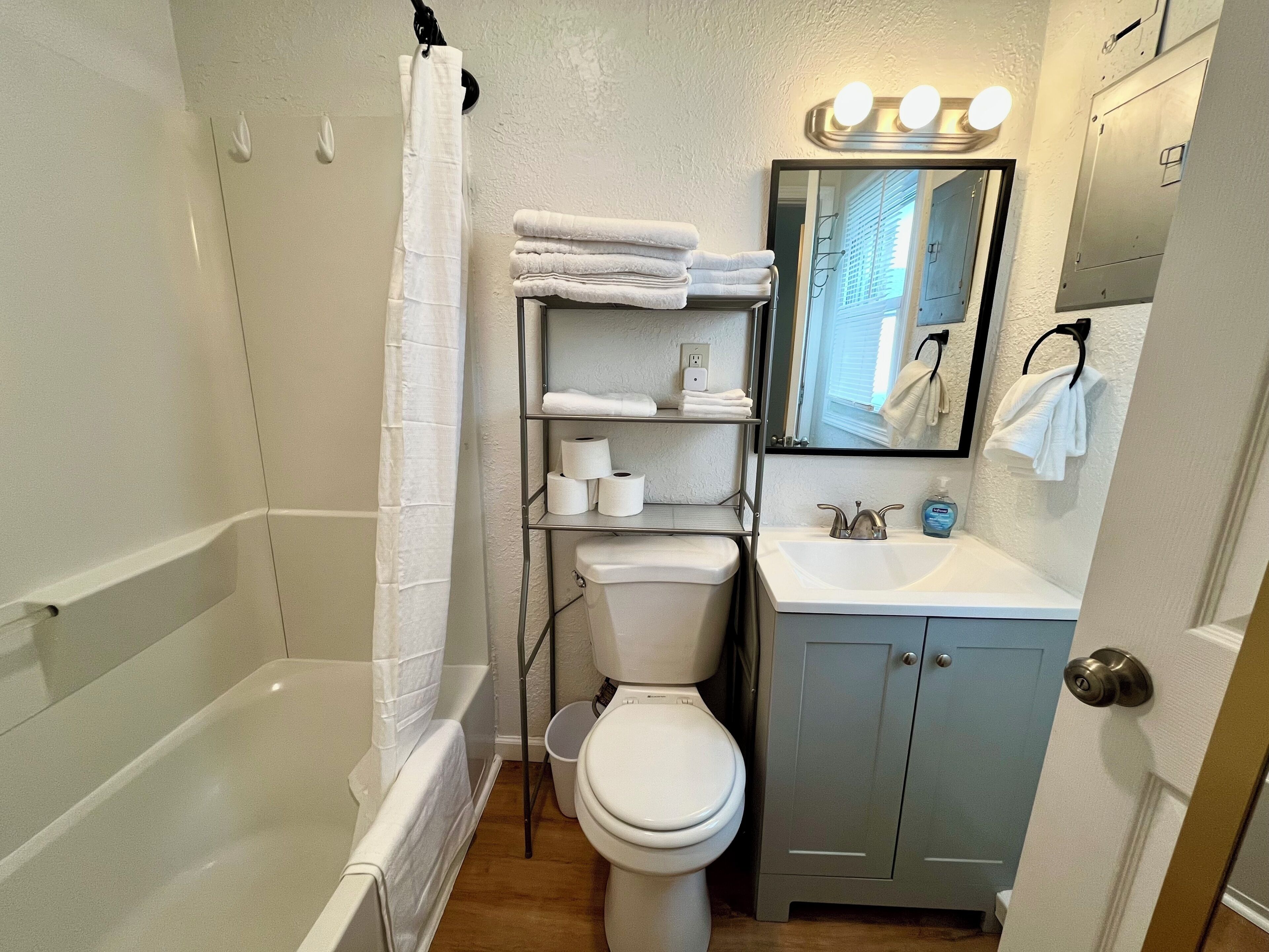 Towels, toilet paper