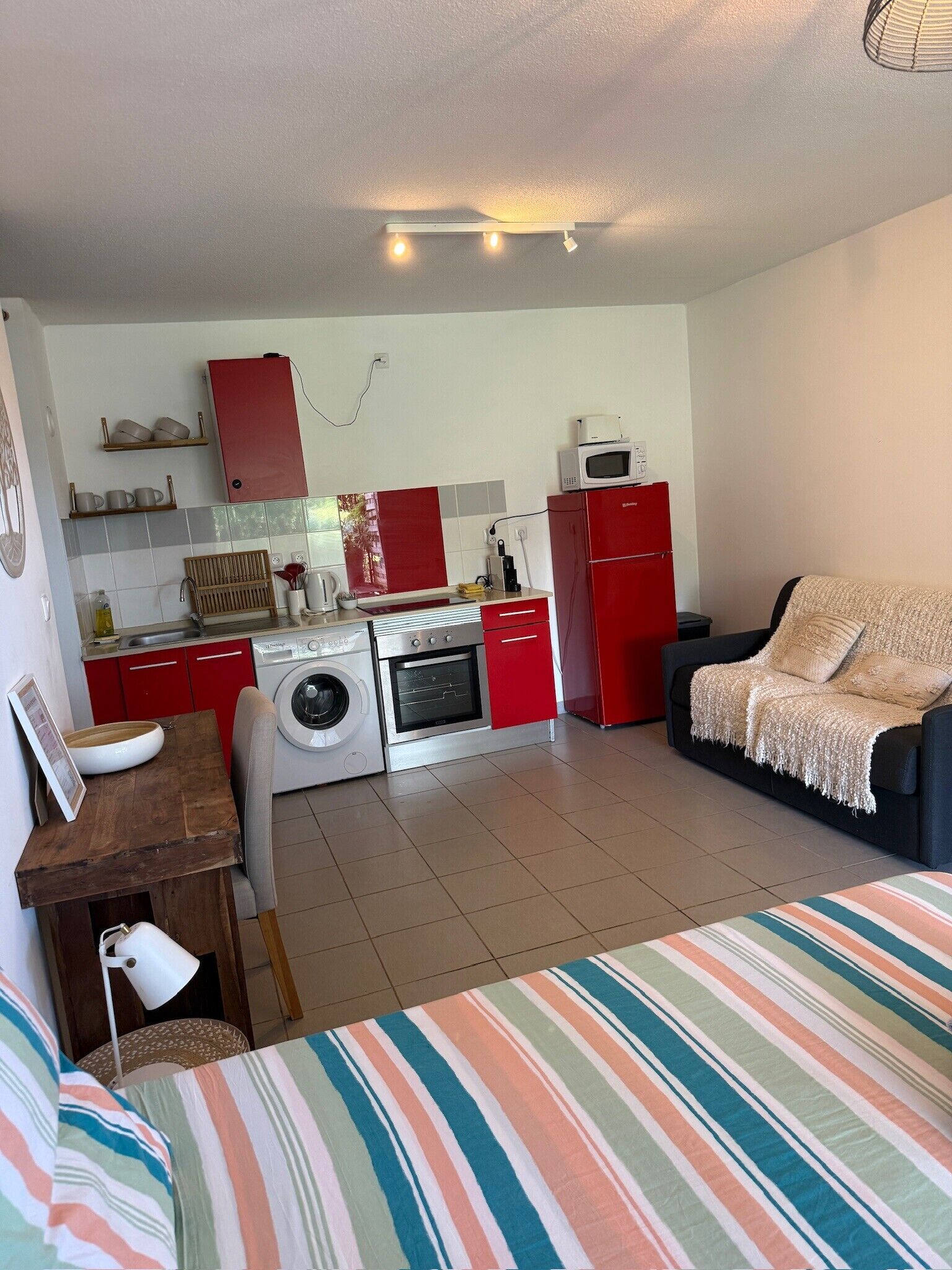 1 bedroom, iron/ironing board, Internet, bed sheets