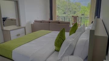 Estudio Deluxe, 1 cama King size, balcón, vista a la montaña