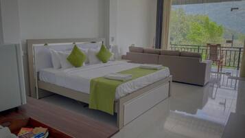 Estudio Deluxe, 1 cama King size, balcón, vista a la montaña