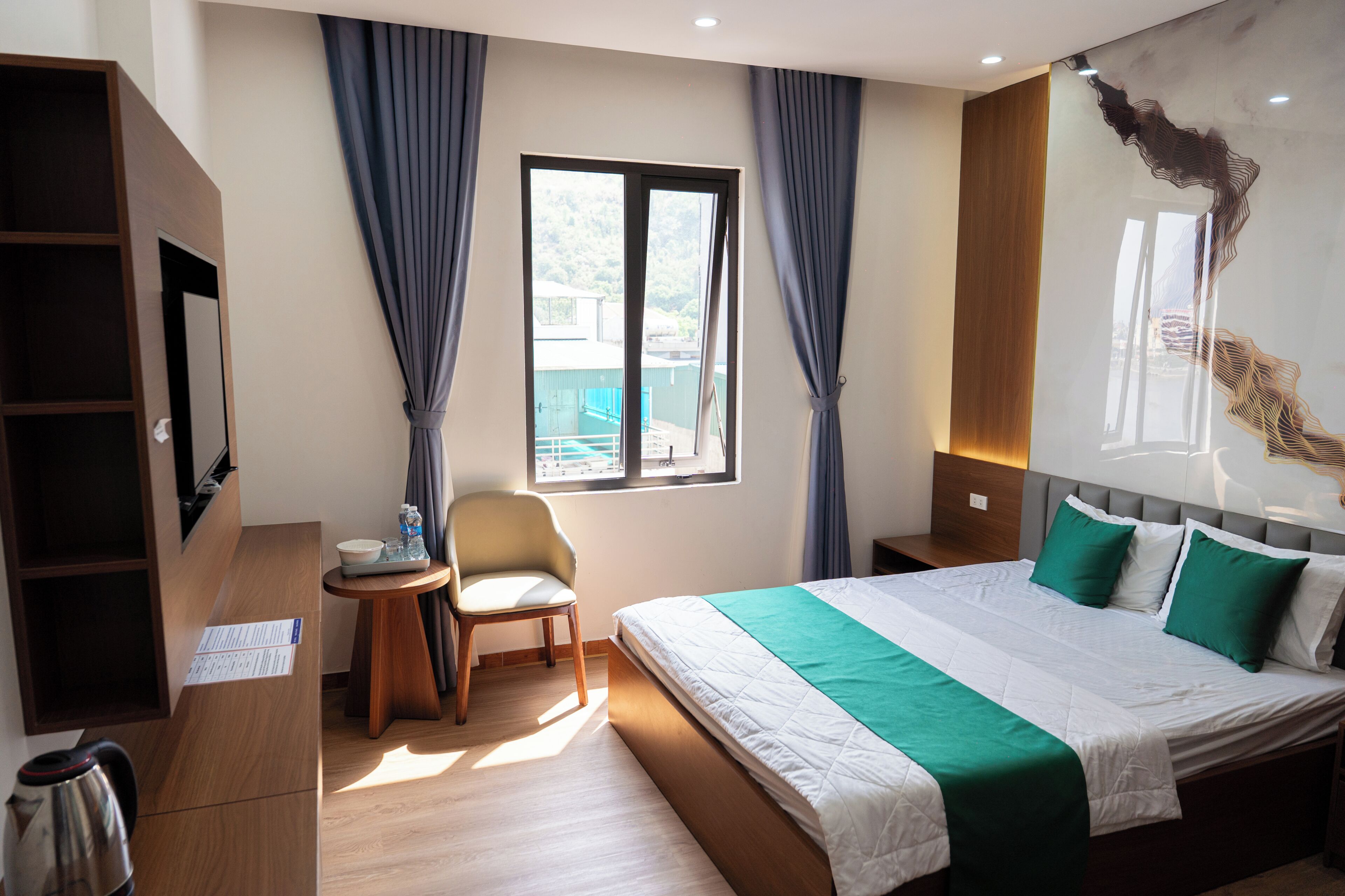 Chambre Double Luxe, vue ville | Literie de qualité supérieure, matelas mémoire de forme