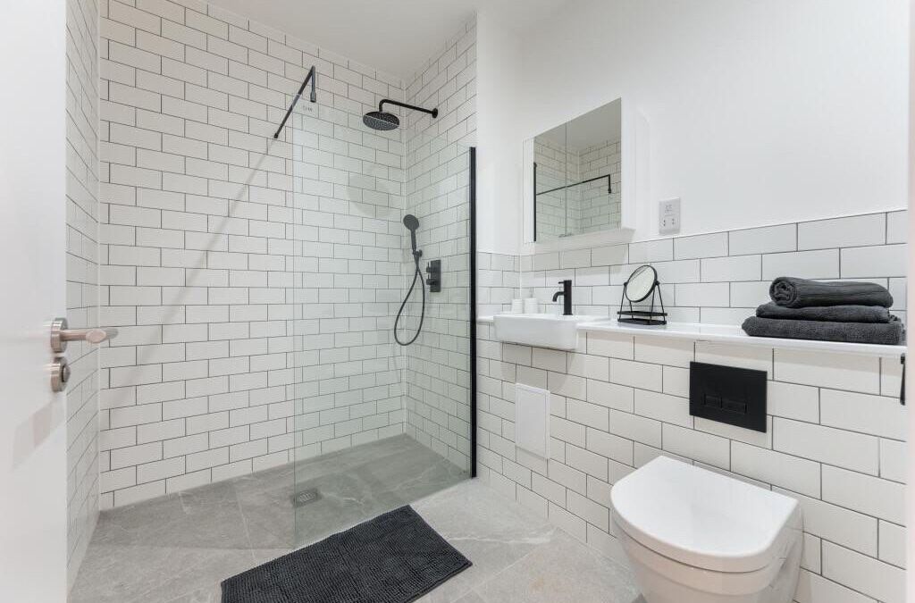 Douche, serviettes fournies, savon, papier toilette
